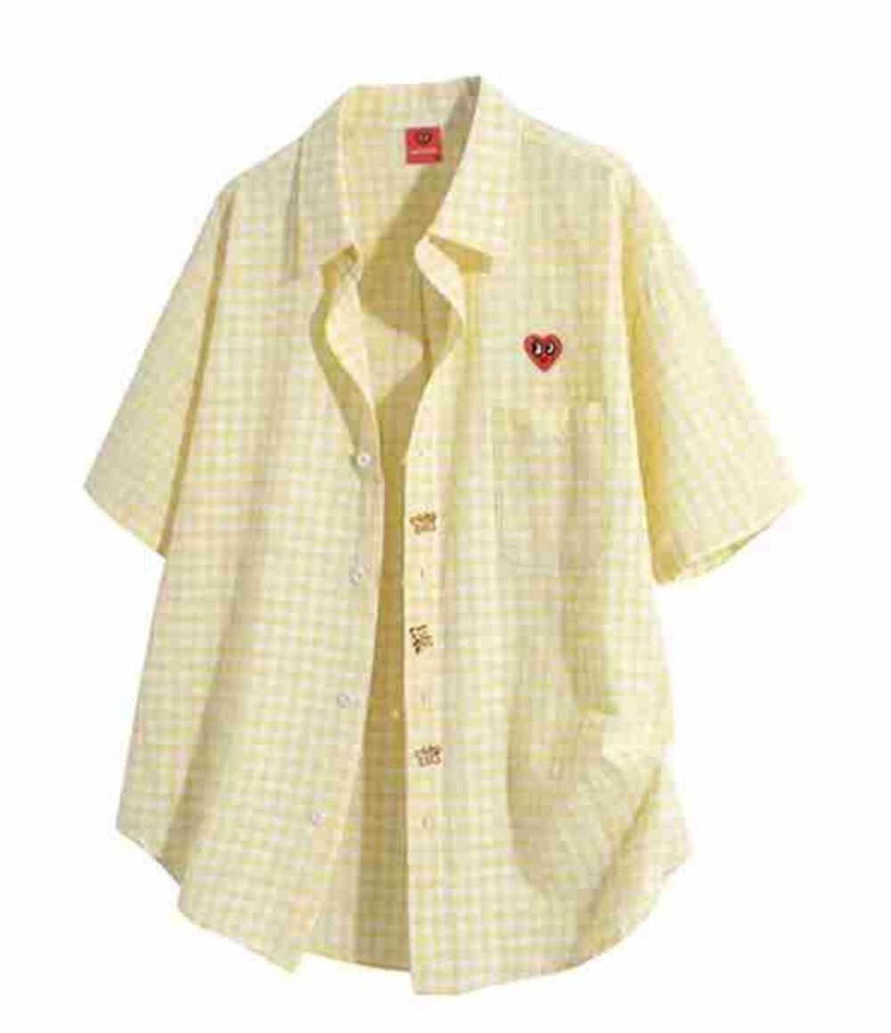 Yellow Gingham Heart Shirt